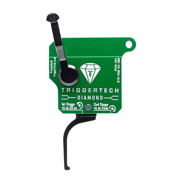 Trigger Tech R70TGB02TNF Diamond Two-Stage Flat Clean Trigger Green Finish Remington 700