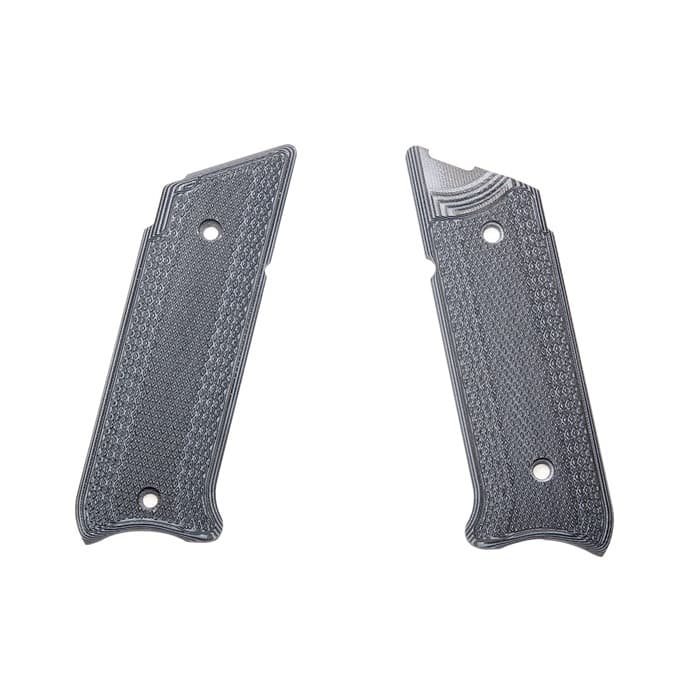 Pachmayr Ruger MKIV G10 Grips Gray Black Checkered