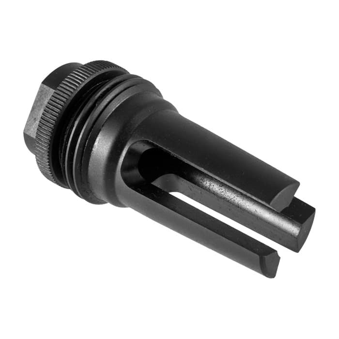 SilencerCo AC1561 ASR Flash Hider Black Steel with 13.5x1 LH tpi Threads for 9mm