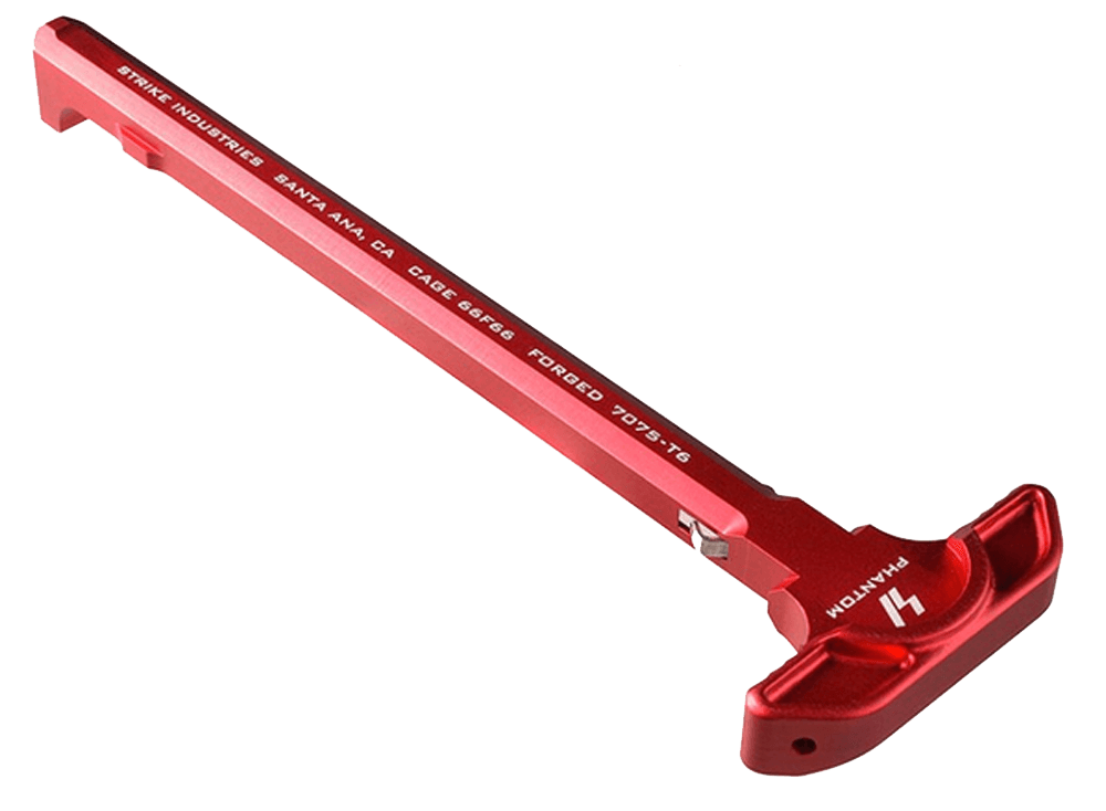 Strike Industries ARSLCHRED Latchless Charging Handle AR-15 Red Anodized Aluminum