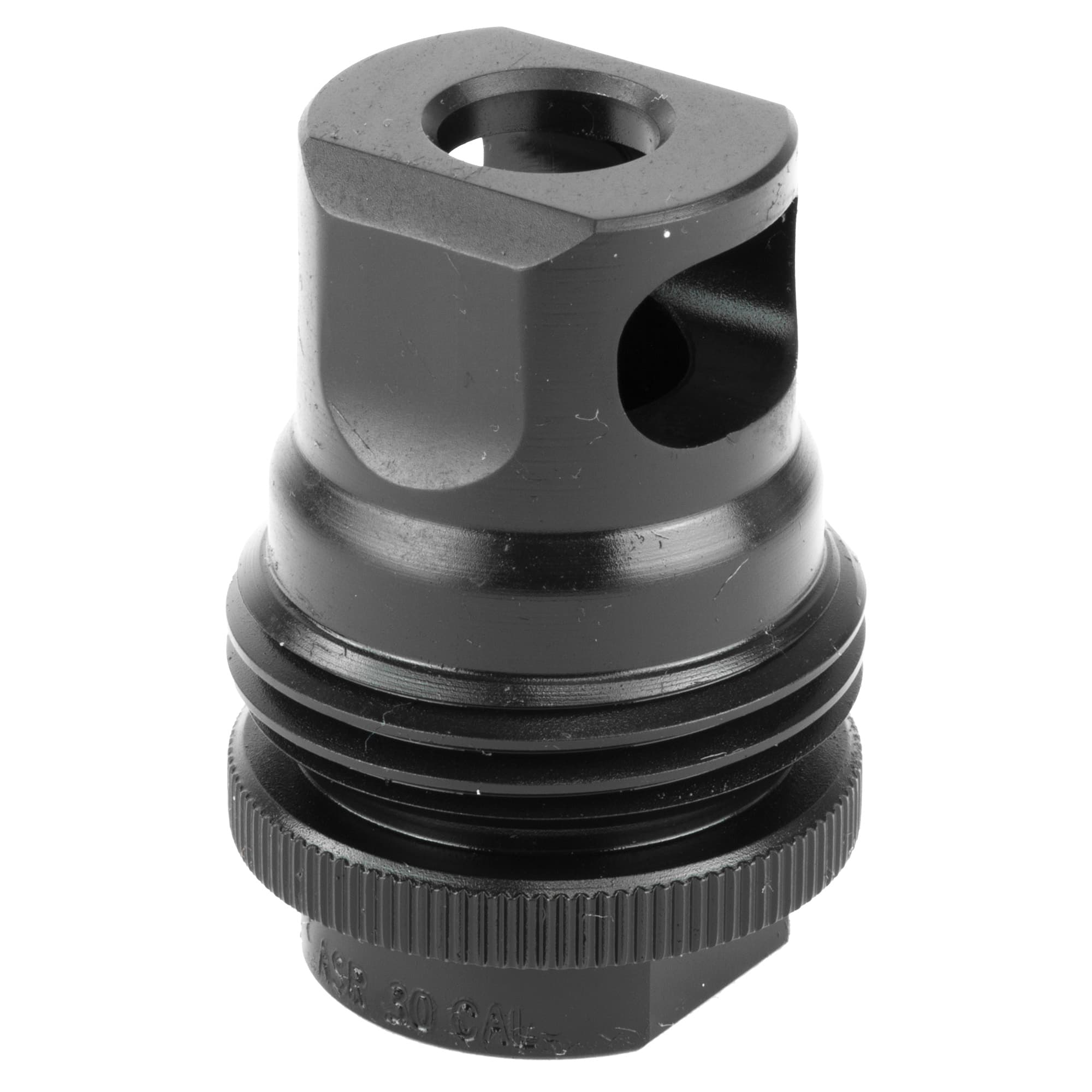 SilencerCo AC2627 ASR Muzzle Brake Black Steel 5/8"-24 Threads, 30 Cal