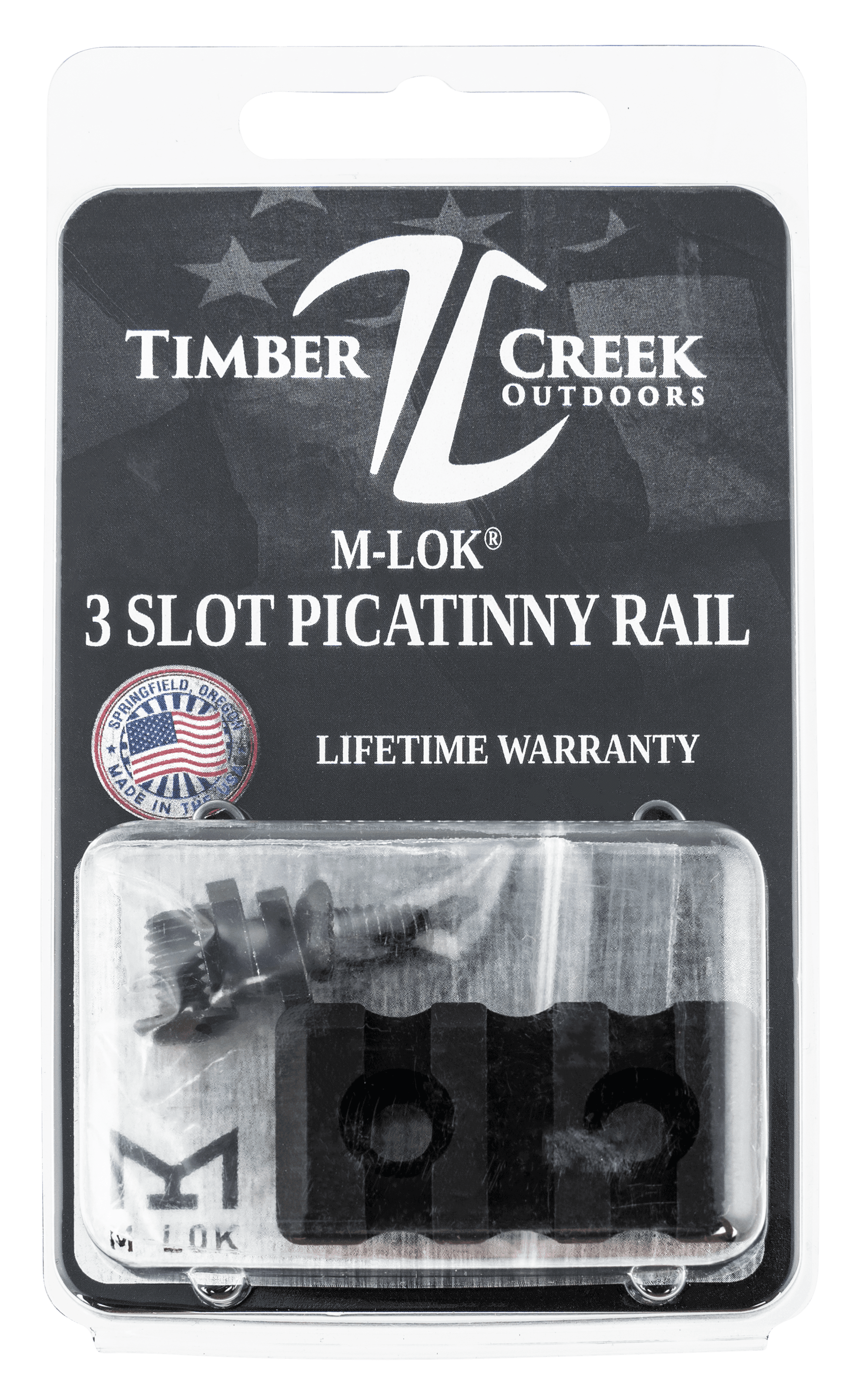Timber Creek Outdoors M3sprbl M-lok 3 Slot Picatinny Rail