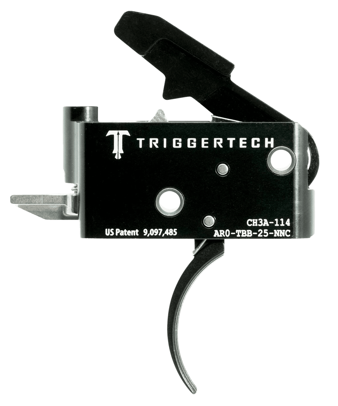 TriggerTech AR15 Adaptable Two Stage Trigger Traditional Curved 2.50-5 lbs Draw Weight