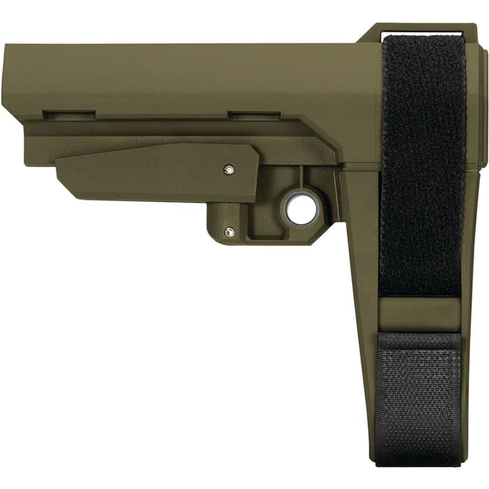 SB Tactical SBA3X04SB SBA3 X Synthetic OD Green 5-Position Adjustable for AR-Platform (Tube Not Included)