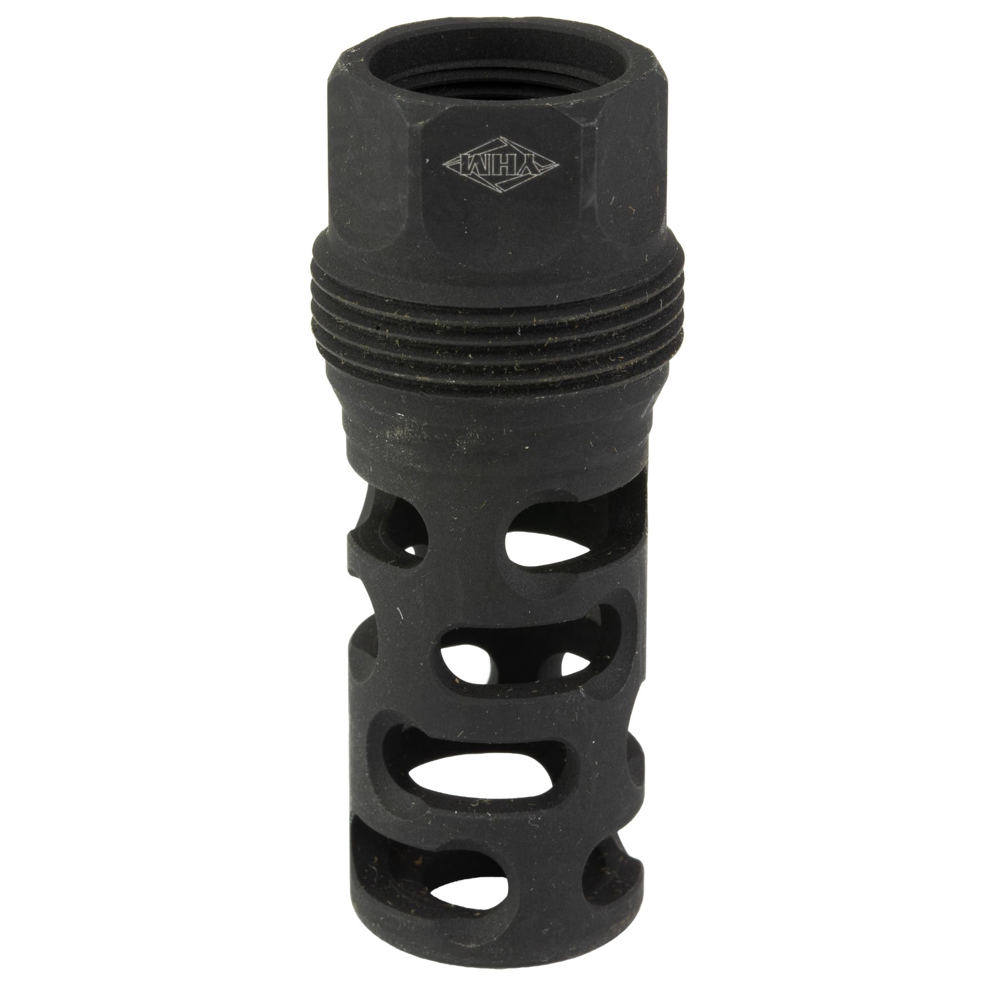 Yankee Hill 4405MB24 sRx Q.D. Muzzle Brake Long Black Phosphate Steel with 5/8"-24 tpi, 9mm, 2.30" OAL & 9.375" Diameter for sRx Adapters