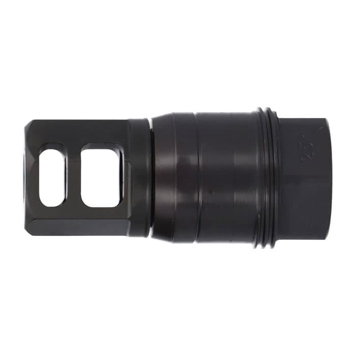 Sig Sauer SL76258X2425DEGM Clutch-Lok QD Muzzle Brake Black Stainless Steel with 5/8" 24 tpi Threads for 7.62mm 25 Degree Taper