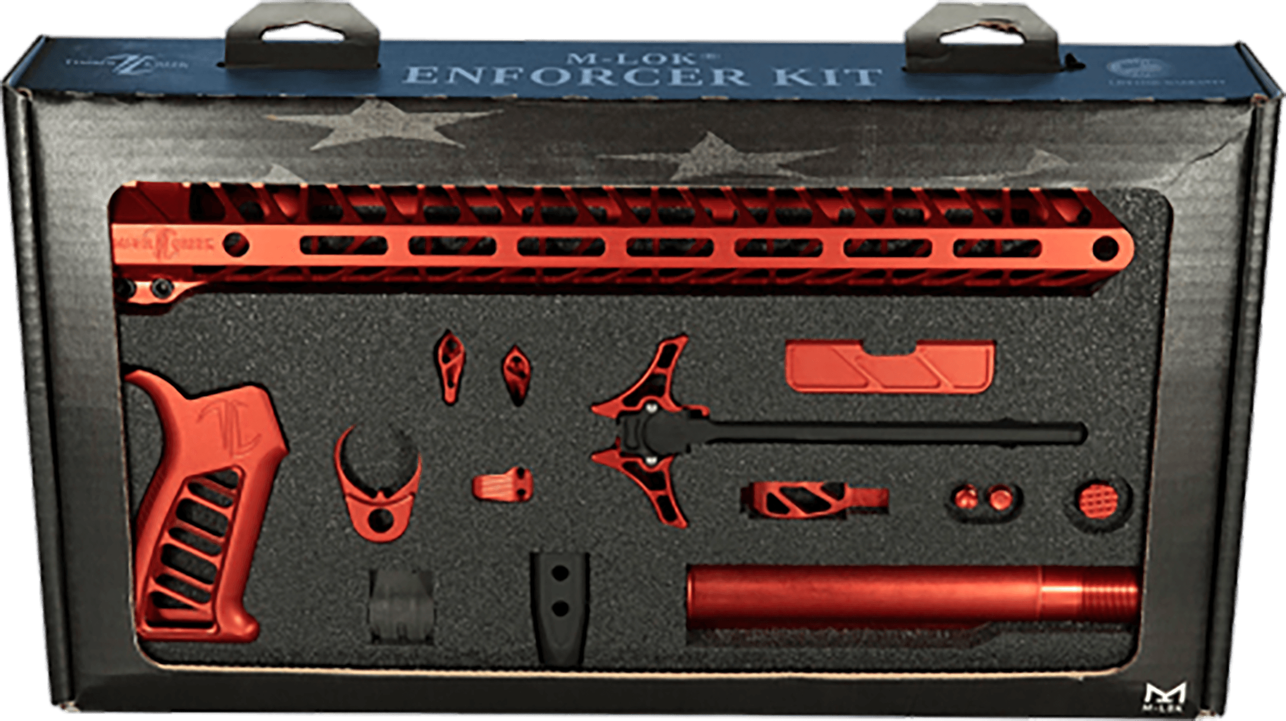 Timber Creek Outdoors Enforcer AR-15 Build Kit Red Anodized Ambidextrous