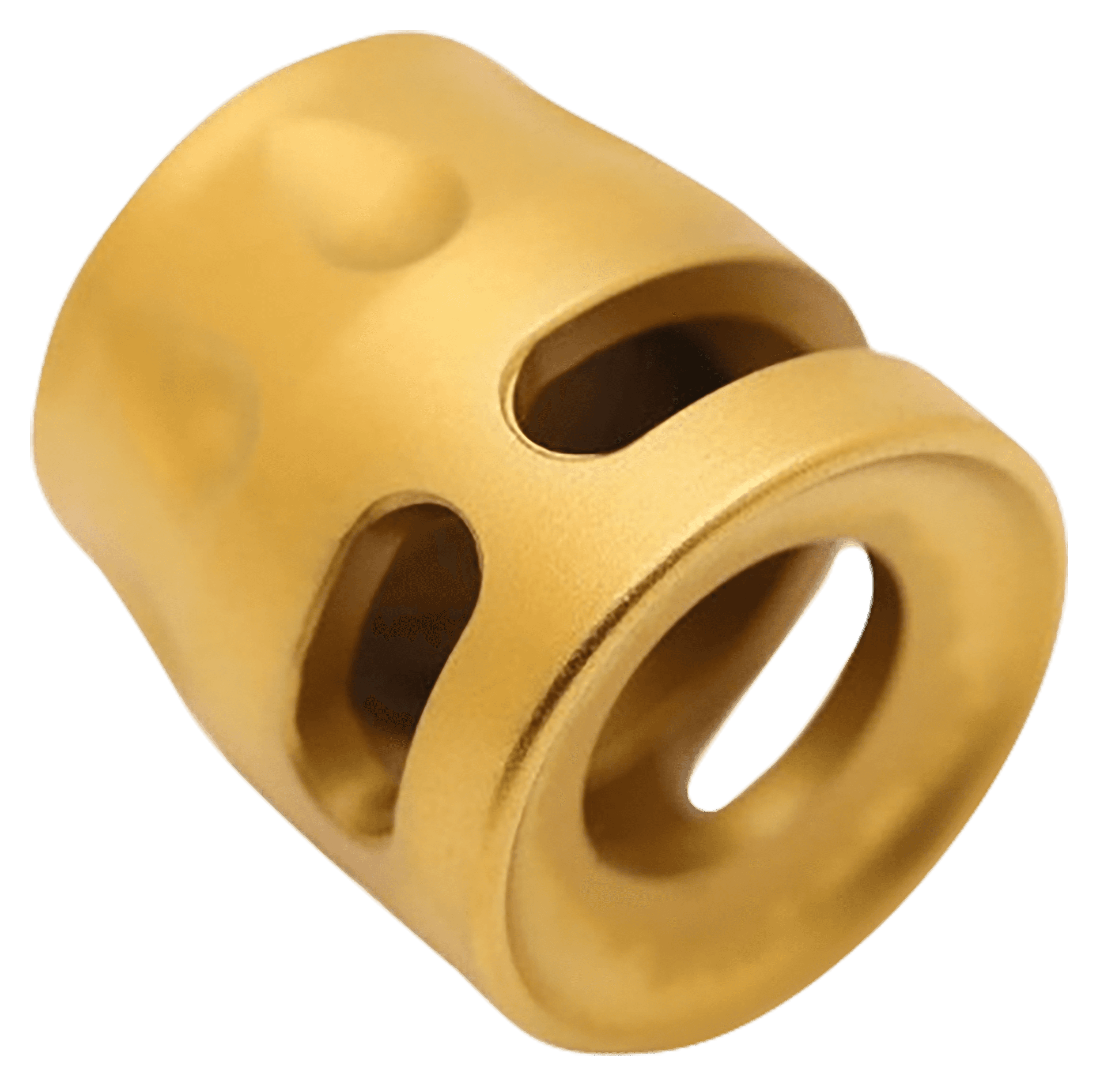 True Precision Micro Compensator 9mm 1/2x28 Gold Titanium Nitride S-Type