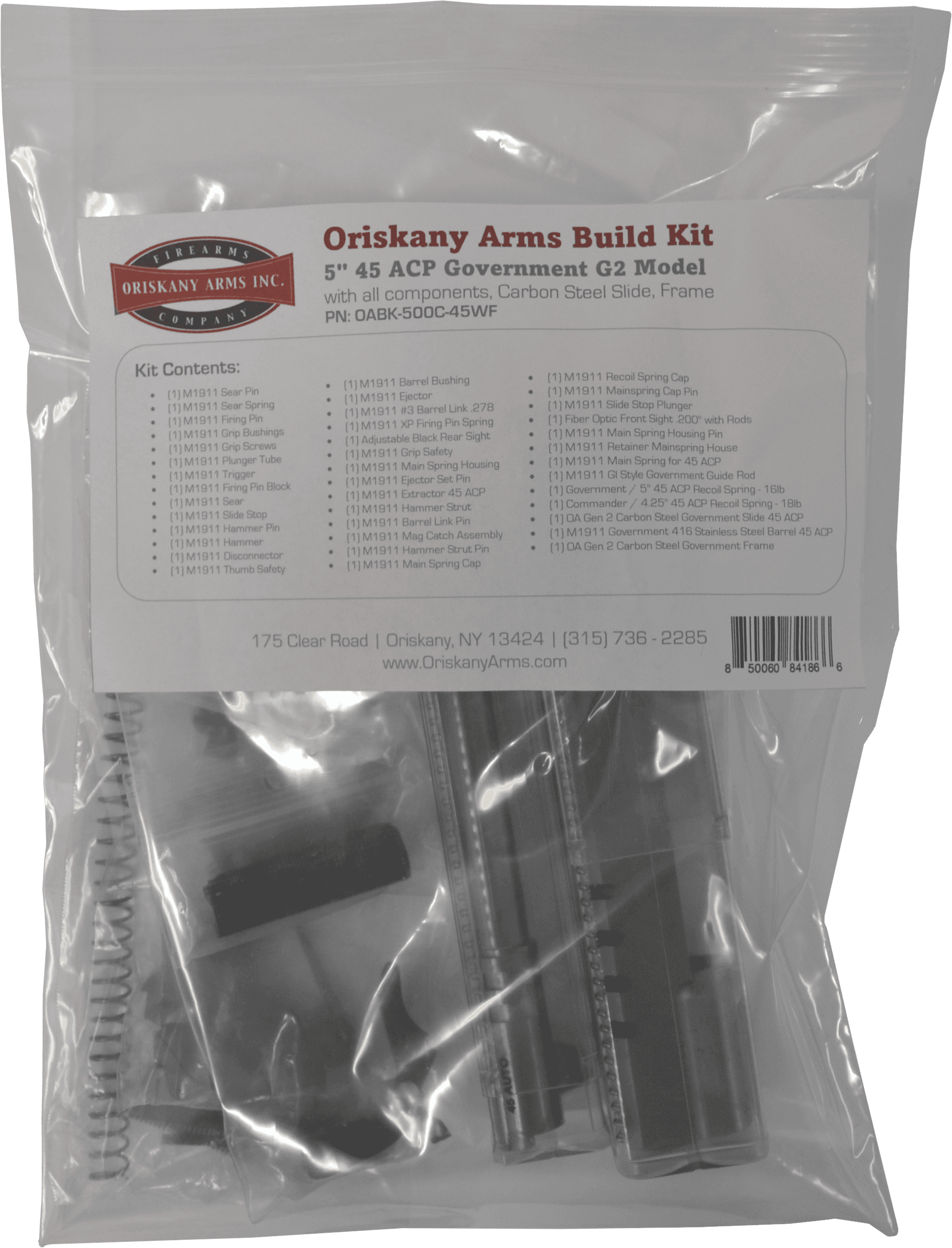 Oriskany Arms OABK500C45WF Rifle Build Kit Standard Receiver Compatibility