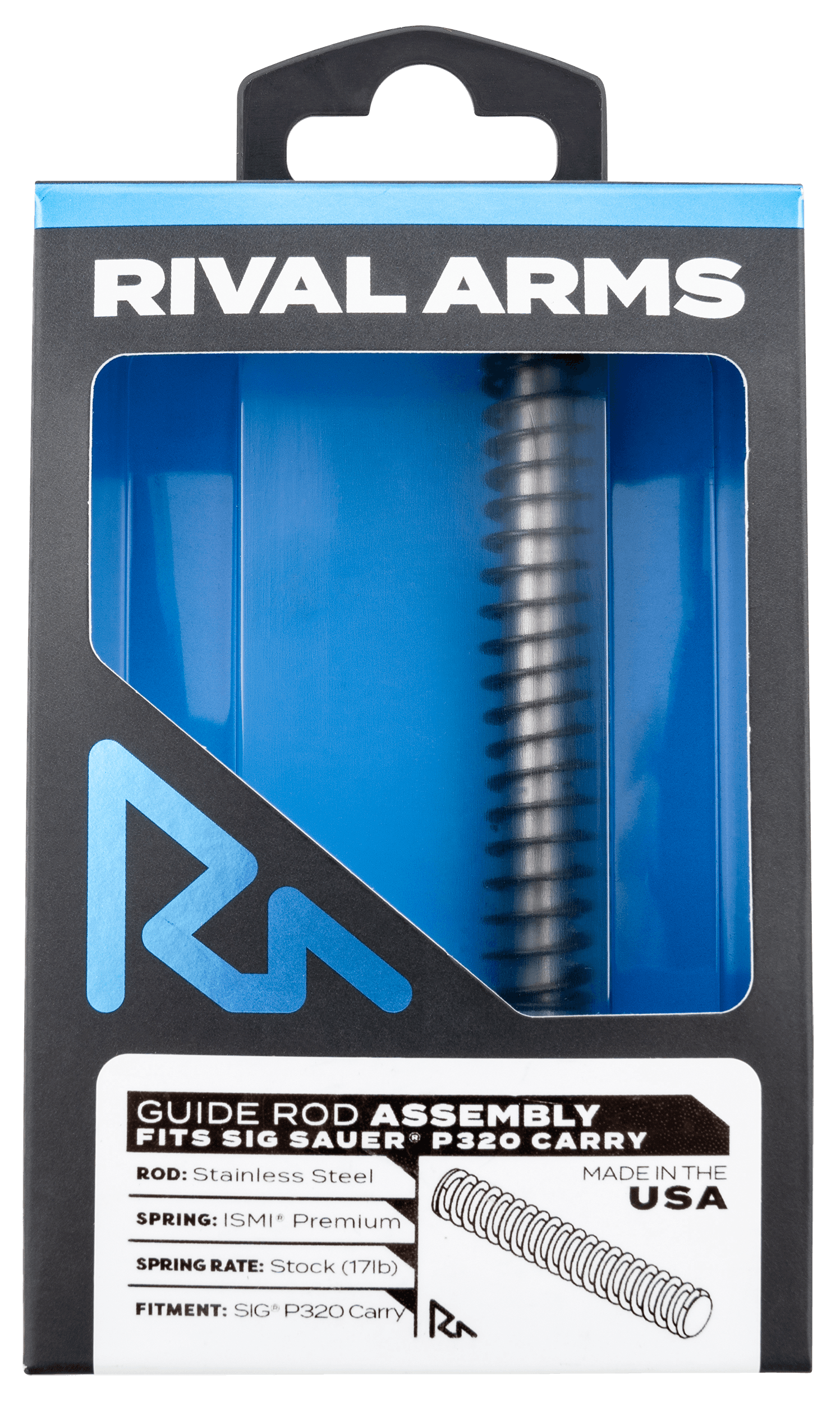 Rival Arms Stainless Steel Guide Rod Assembly for Sig P320 Carry