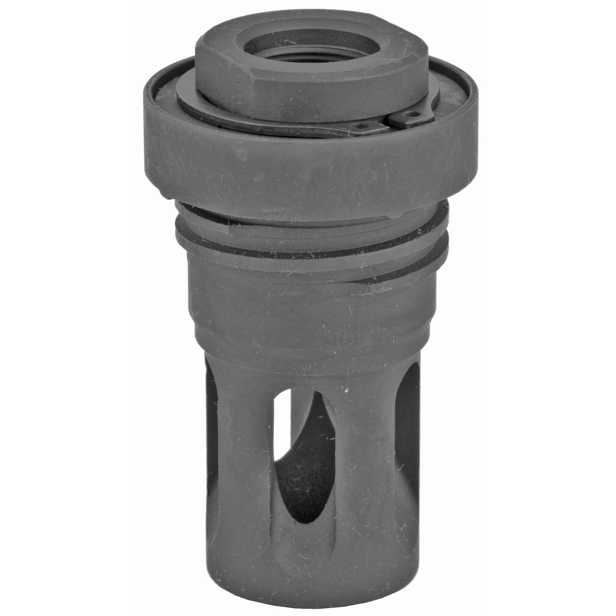 Yankee Hill 431536A Mini QD Flash Hider Black Phosphate Steel with 1/2"-36 tpi Threads & 2.13" OAL for 5.56x45mm NATO AR-Platform
