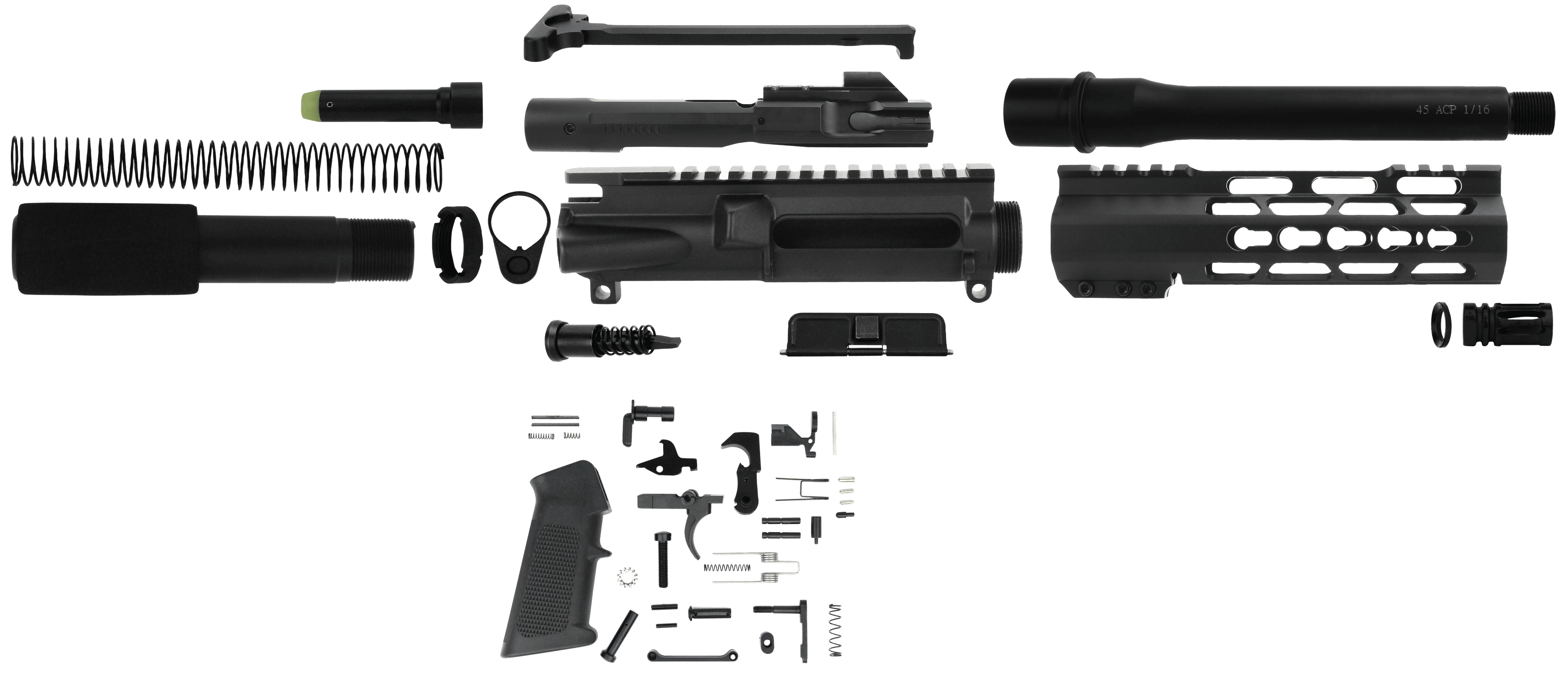 TacFire AR Build Kit KeyMod 45 ACP Anodized