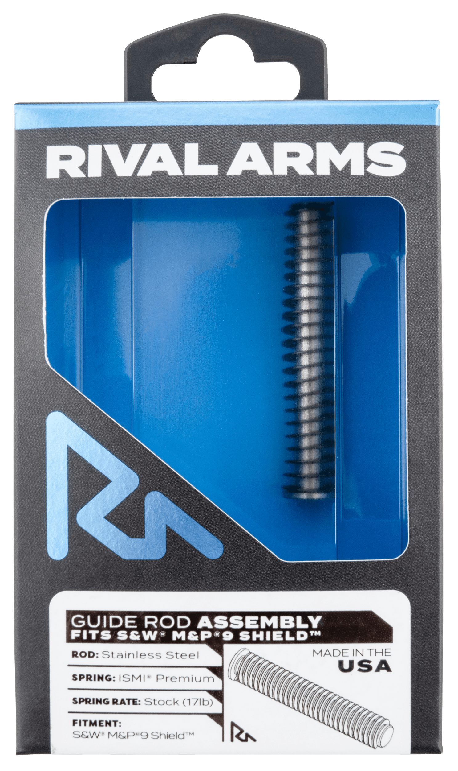 Rival Arms Stainless Steel Guide Rod Assembly For Smith And Wesson MP9