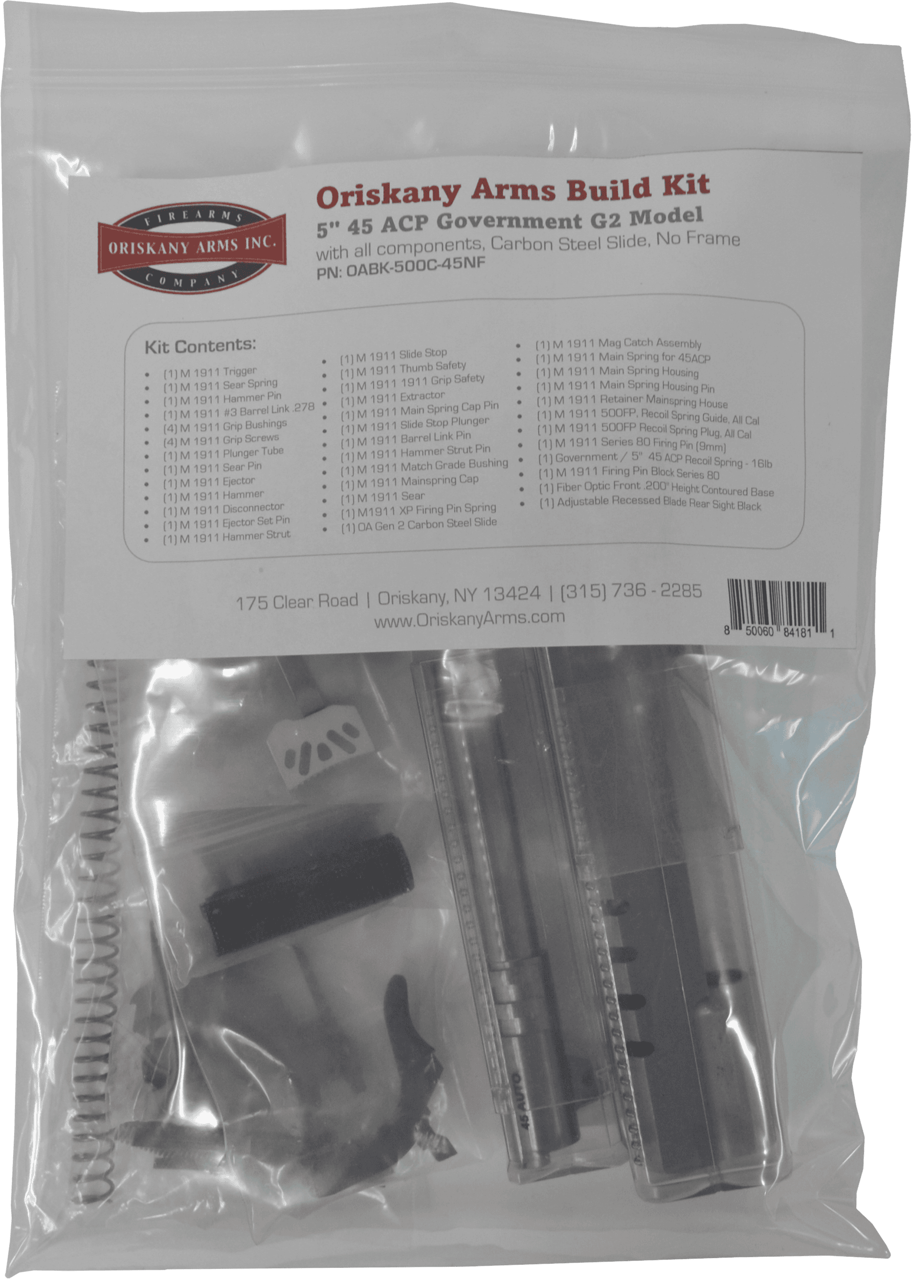 Oriskany Arms OABK500C45NF Rifle Build Kit Standard Platform Compatibility