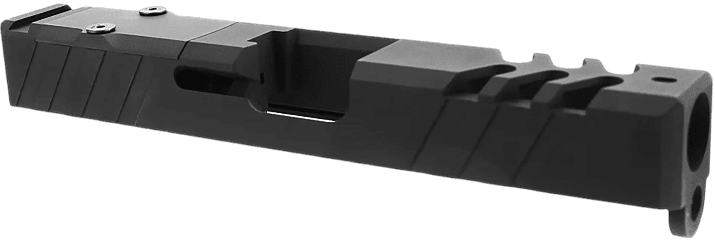 TacFire Glock 23 Gen3 Replacement Slide 40 SW Graphite Black OpticsCut Ports