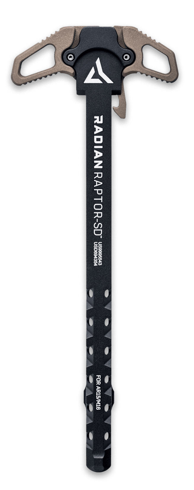 Radian Weapons R0289 Raptor SD Charging Handle 45/90 Talon Safety Radian Brown Ambi