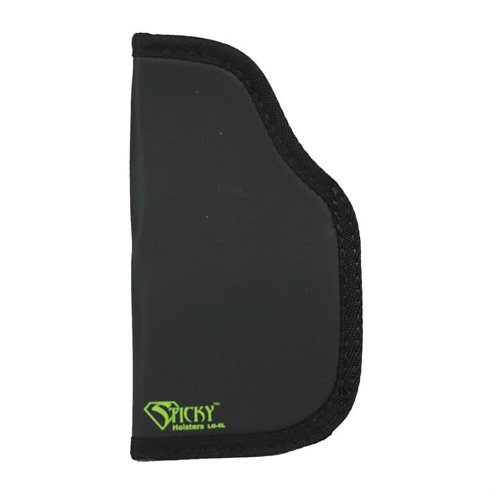 Sticky Holsters LG6LMODLS LG-6L Black/Green Latex Free Rubber Fits 4-5" Lg Auto w/Laser Ambidextrous