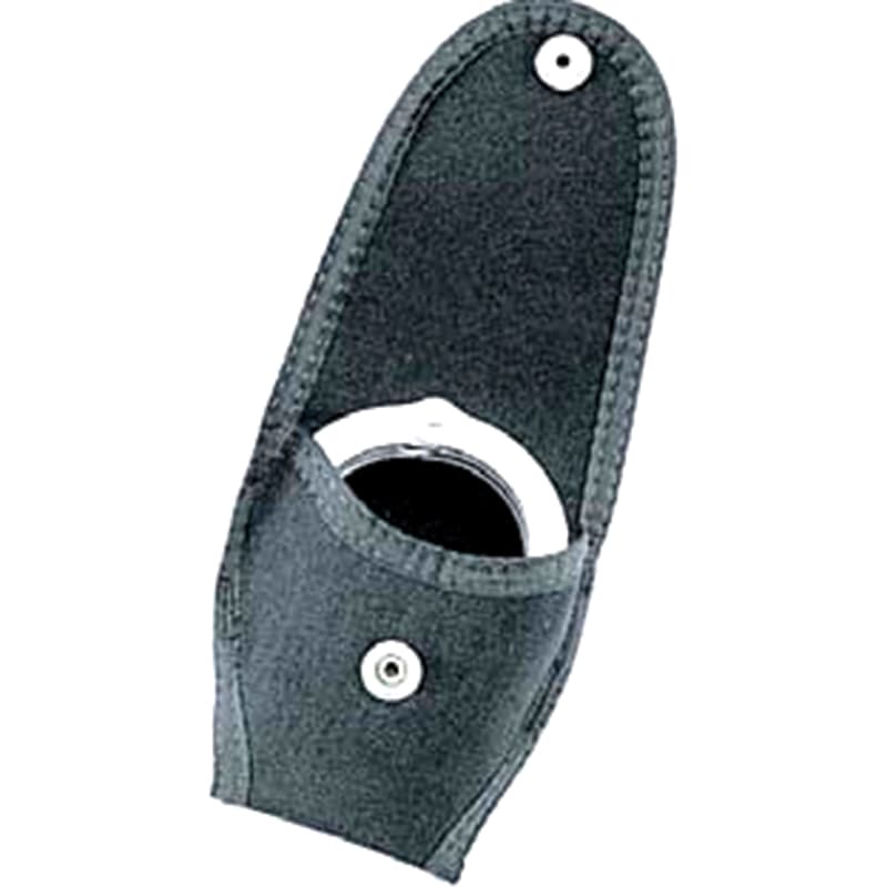 Uncle Mike's 88781 Duty Cuff Case  Single Style made of Nylon with Black Finish & Flap for 2.25" Belt Sizes