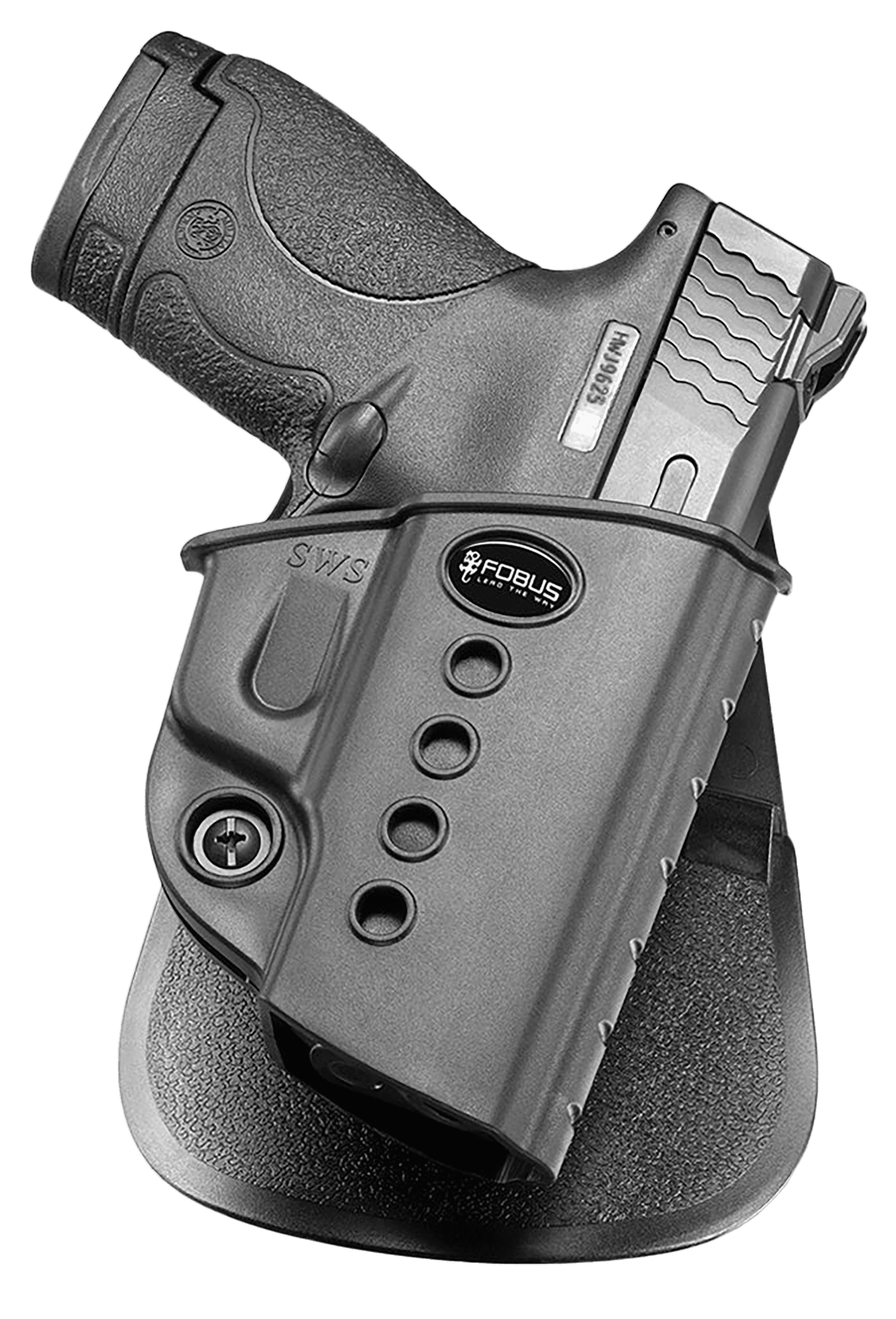 Fobus SWSRP Passive Retention Evolution OWB Black Polymer Roto Paddle Fits S&W M&P Shield Fits CZ 97B Right Hand