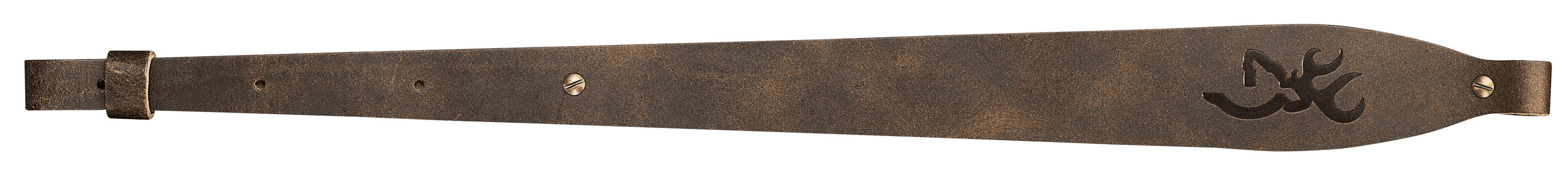 Browning Big Buckmark Sling Distressed Brown Embossed Leather Adjustable Design