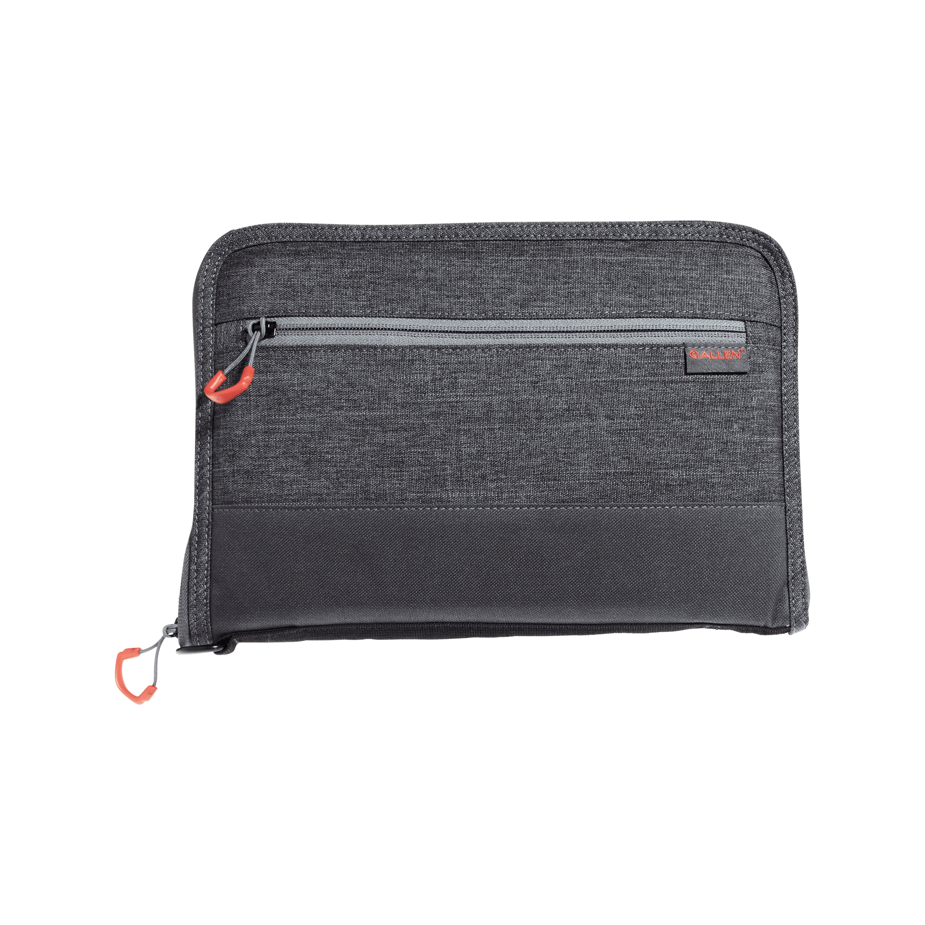 Allen 7757 Auto-Fit 2.0 Deluxe Handgun Case Gray w/Red Accents, Foam Padding, Knit Interior, Exterior Pocket  Finish for Most Full-Size Semi-Autos 11" L