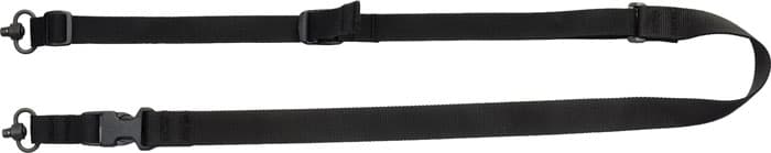 Tacshield T6040BK Tactical Sling made of Black Webbing with Two-Point, Fast Adjust Design & QD Swivels for Rifle/Shotgun
