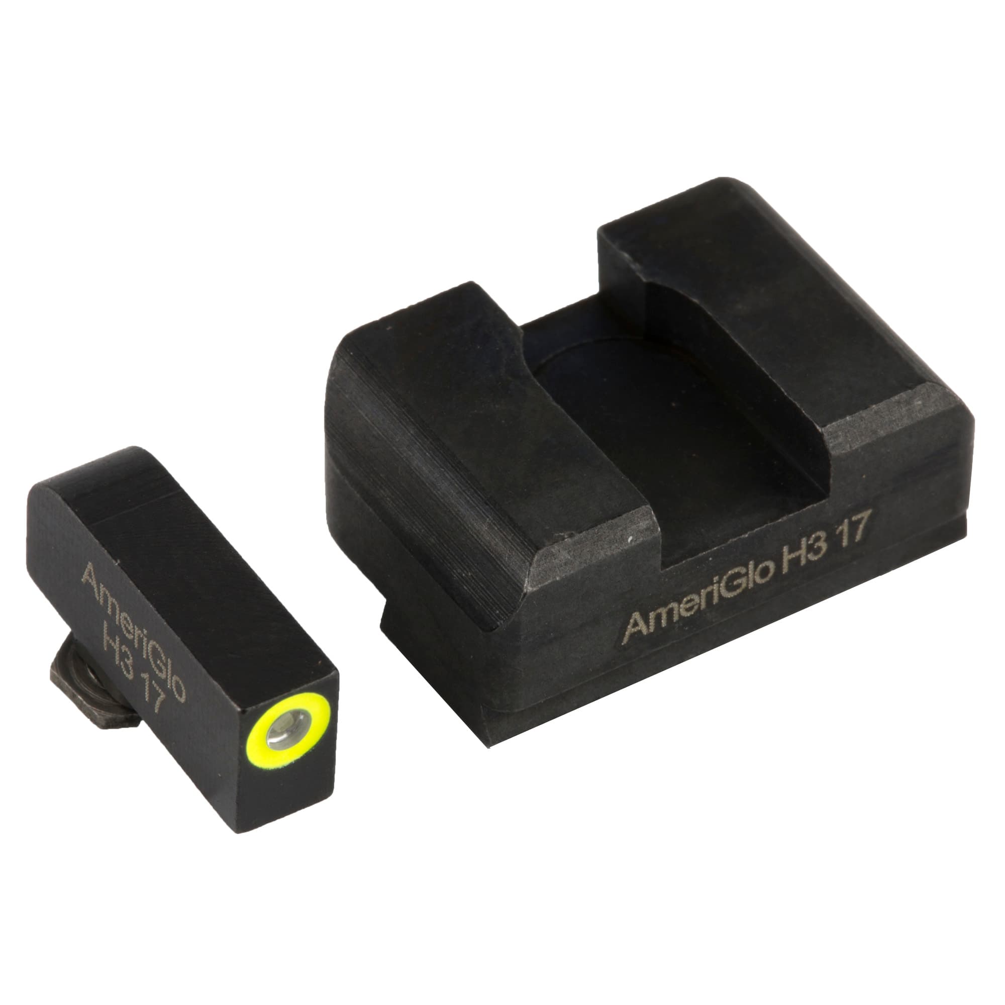 AmeriGlo GL301 i-Dot Glock Front Rear Sight Set Green for Gen 1-5