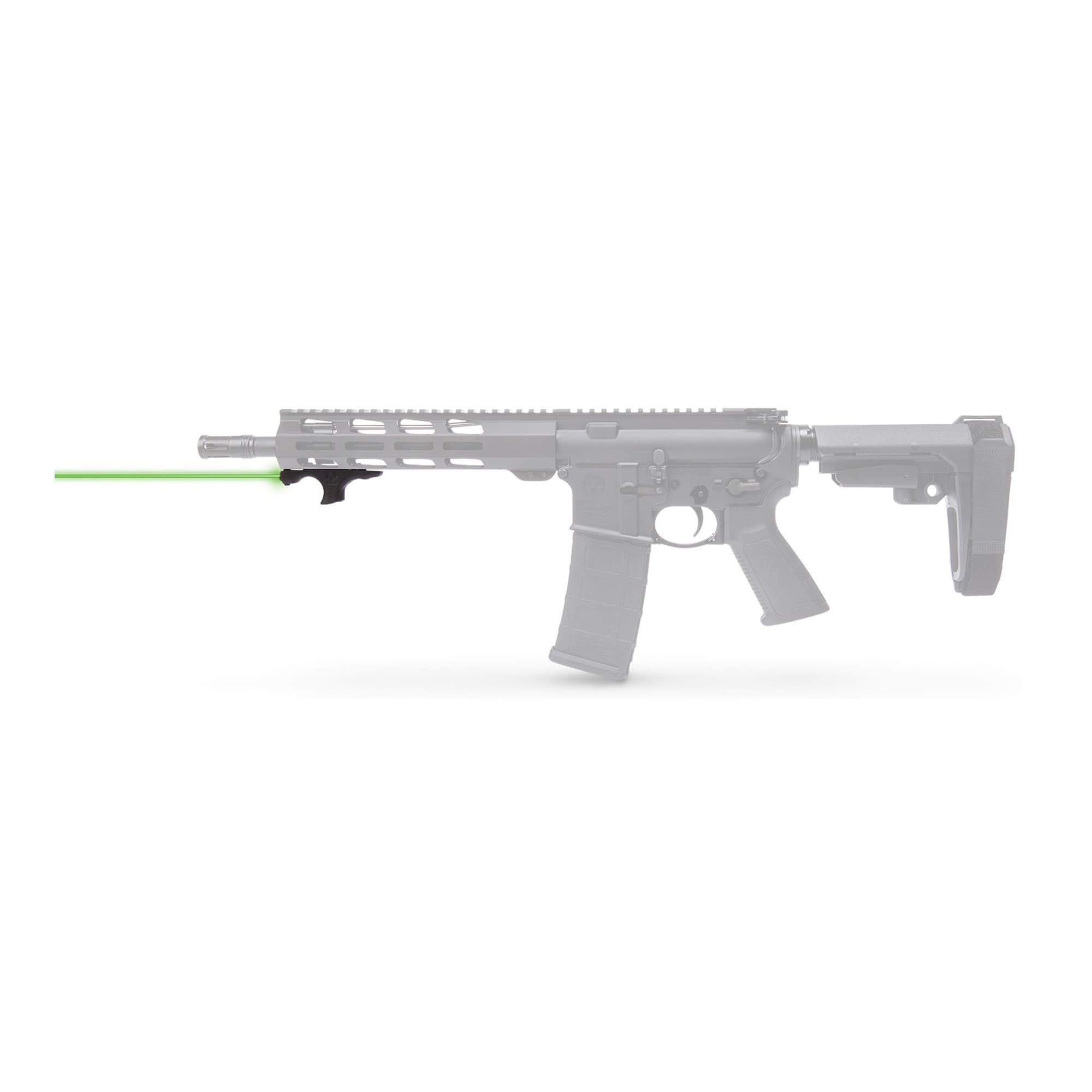 Viridian 912-0058 HS1 AR Hand Stop Red Laser with Picatinny Rail Adapter HS Series Black