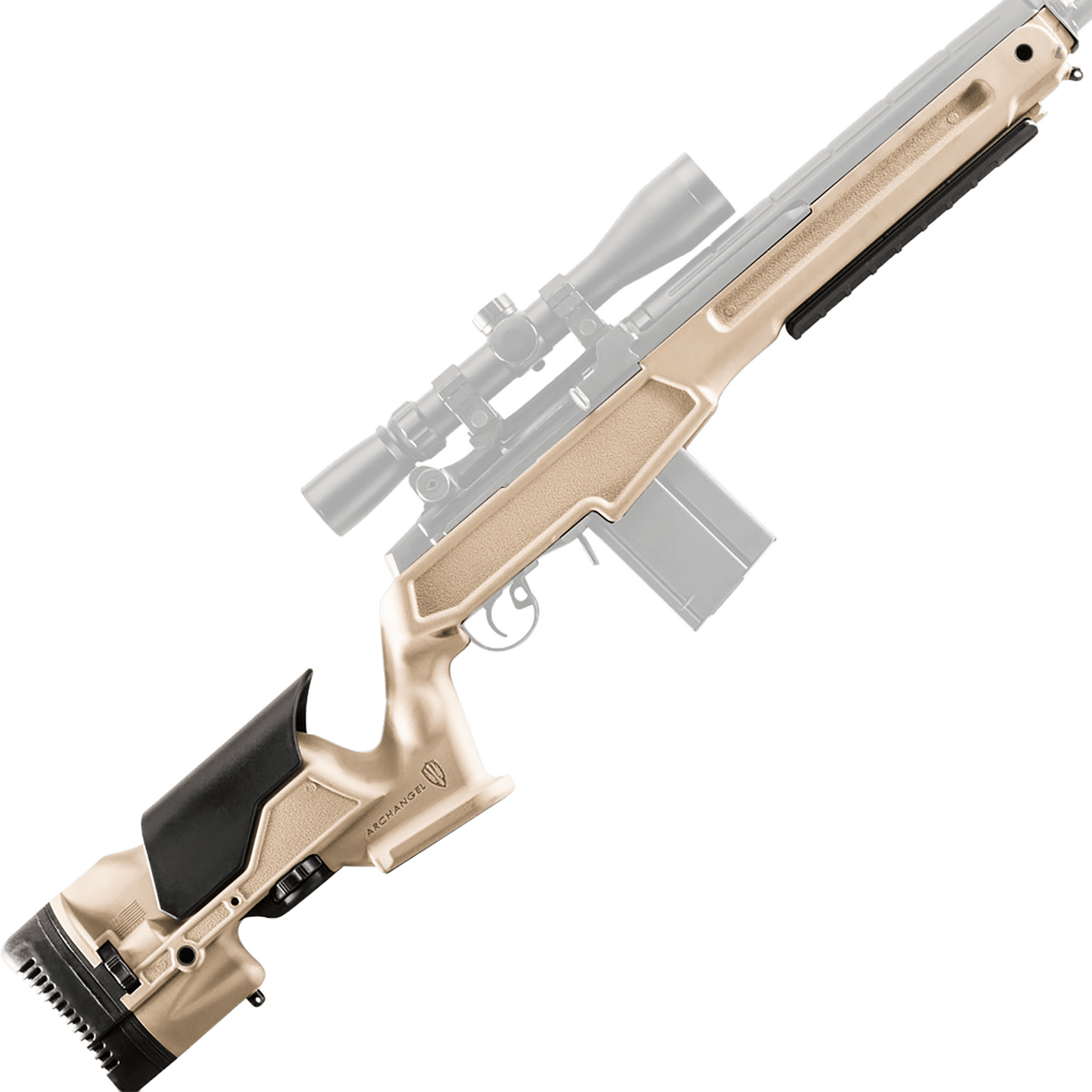 ProMag Archangel AAM1ADT DesertTan Springfield M1A M14 CheekRiser 13.50-14.81