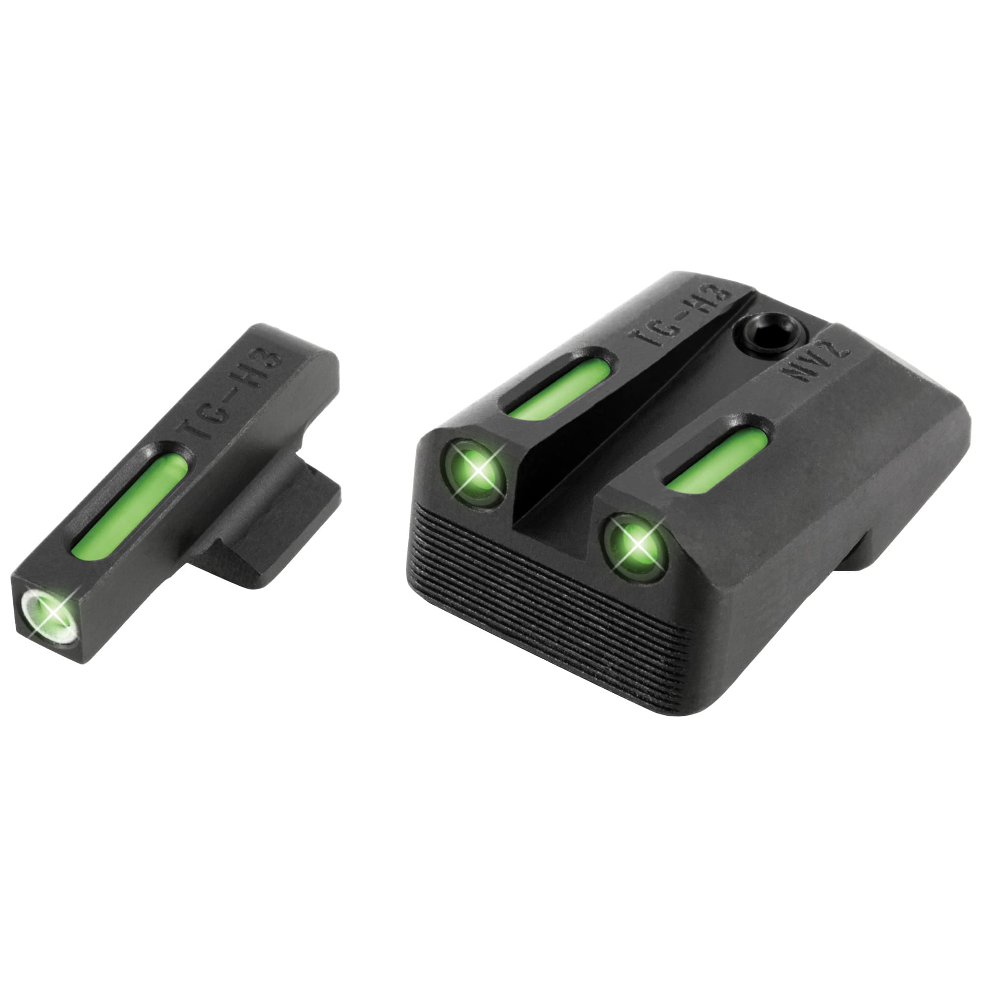 Truglo TG13NV3A TFX Green Front and Rear Sights for 1911 Officer