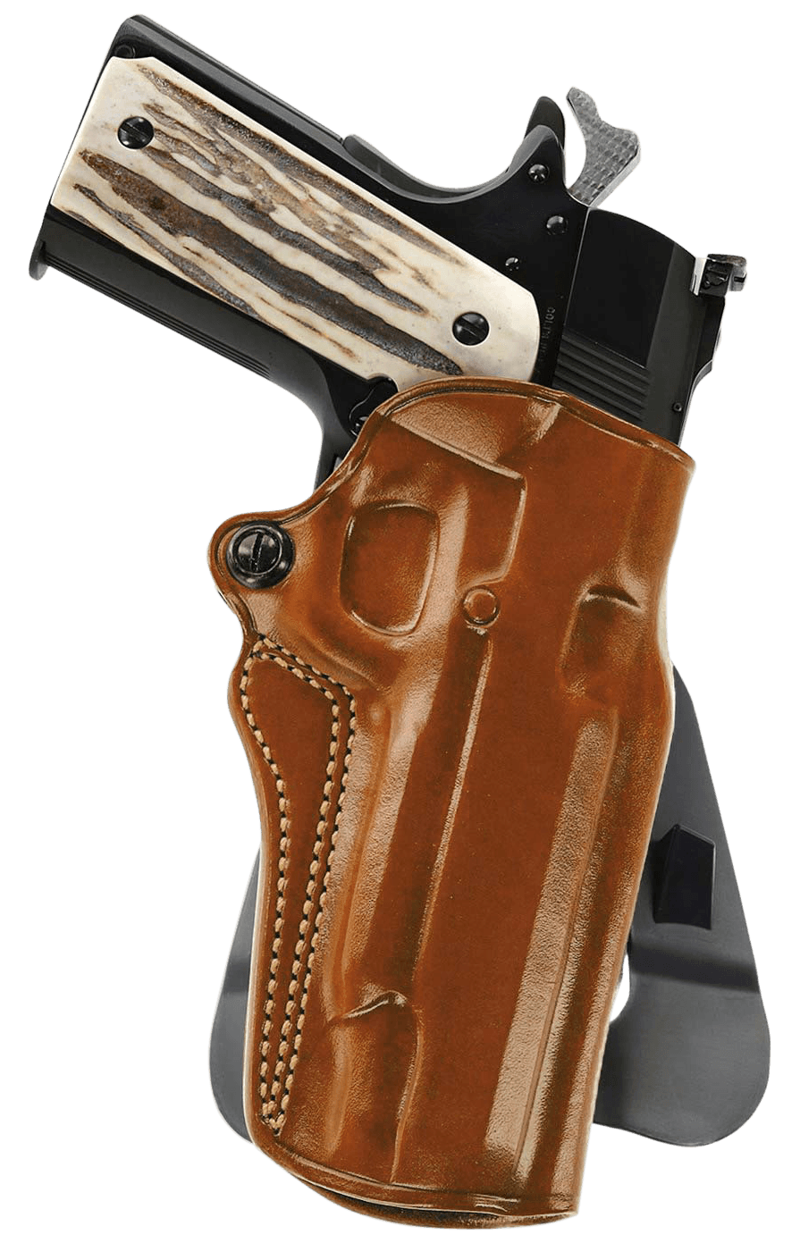 Galco SM2-266R Speed Master 2.0 OWB Tan Leather Paddle Fits Kimber/Springfield 1911 4", Colt/SW1911SC/Para USA 4 1/4" Right Hand