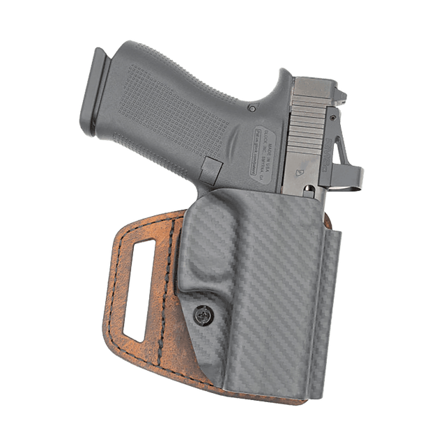 Versacarry VSL211HCT V-Slide OWB Brown Polymer Leather/Polymer Fits Springfield Hellcat Right Hand