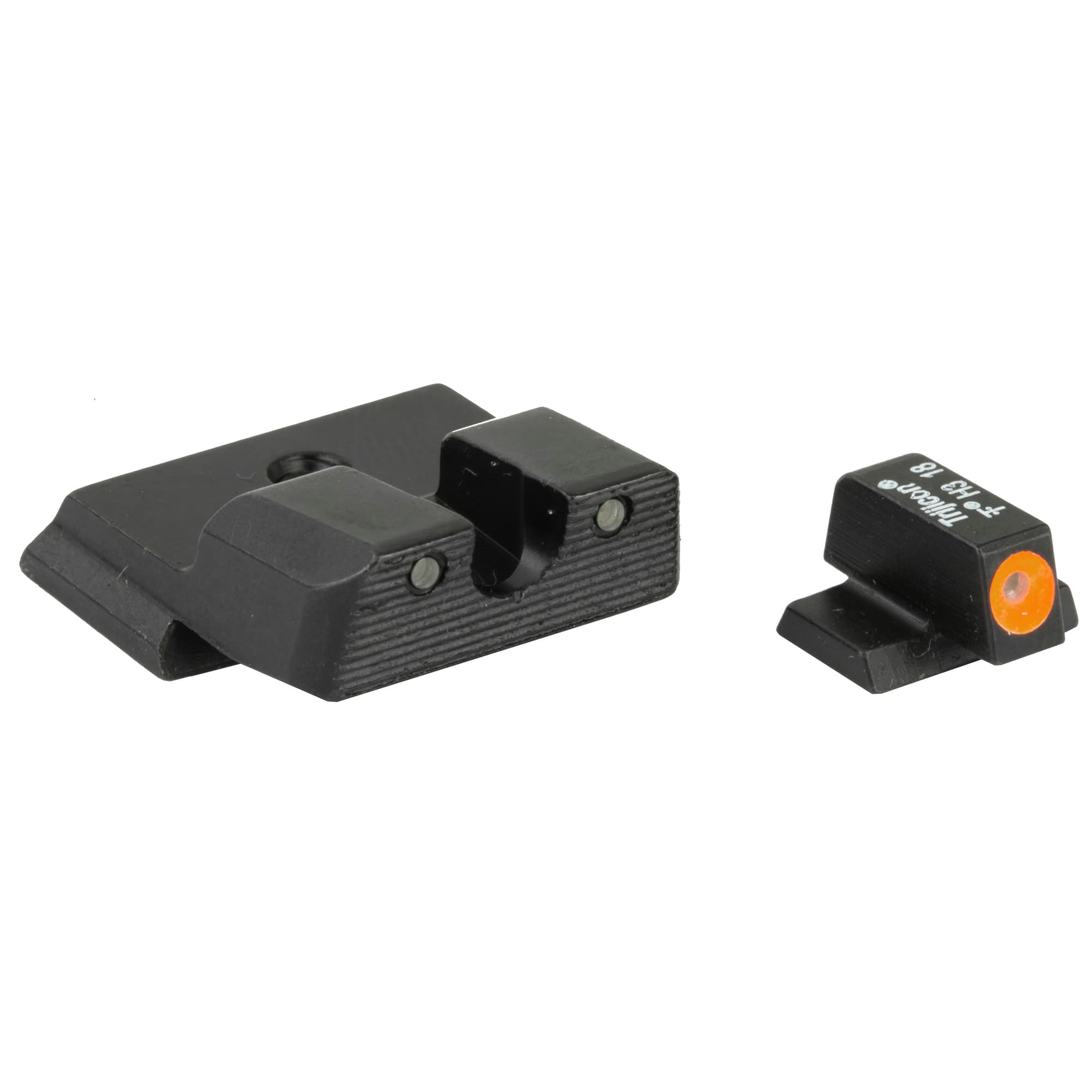 Trijicon 600722 HD Night Sights  Green/Tritium Orange Outline Front Sight-Green Tritium Black Outline Rear Sight Smith & Wesson M&P Shield/M&P Shield Plus