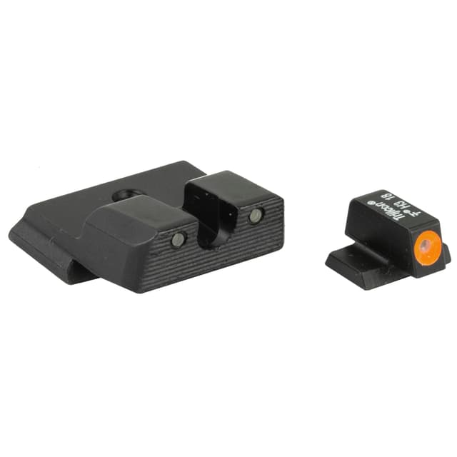 Trijicon 600722 HD Night Sights  Green/Tritium Orange Outline Front Sight-Green Tritium Black Outline Rear Sight Smith & Wesson M&P Shield/M&P Shield Plus