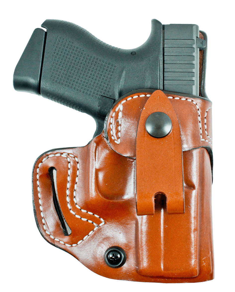 DeSantis Gunhide 159TA8JZ0 Osprey  IWB/OWB Tan Leather Belt Slide Fits Sig P365/P365 SAS Belt 1.50" Wide Right Hand