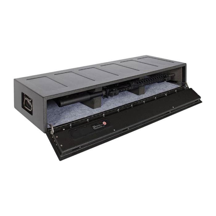 Hornady 98190 Rapid Safe AR Gunlocker RFID Access Code Key Entry Black Steel Holds 2 Rifles Holds 2 Long Guns 42" L x 15.25" W x 6.75" D