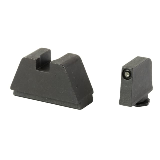 AmeriGlo GL811 Optic Compatible Glock Sight Set Green Tritium Outline Front