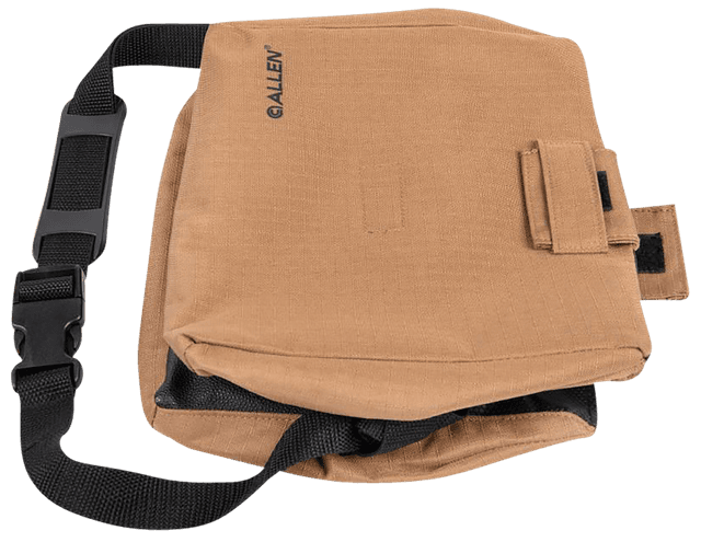 Allen 18420 Bench Shooting Bag  Empty Black/Tan 600D Polyester