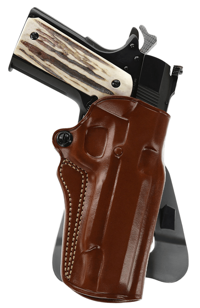 Galco SM2212R Speed Master 2.0 OWB Tan Leather Paddle Fits 1911 Fits 5" Barrel Right Hand