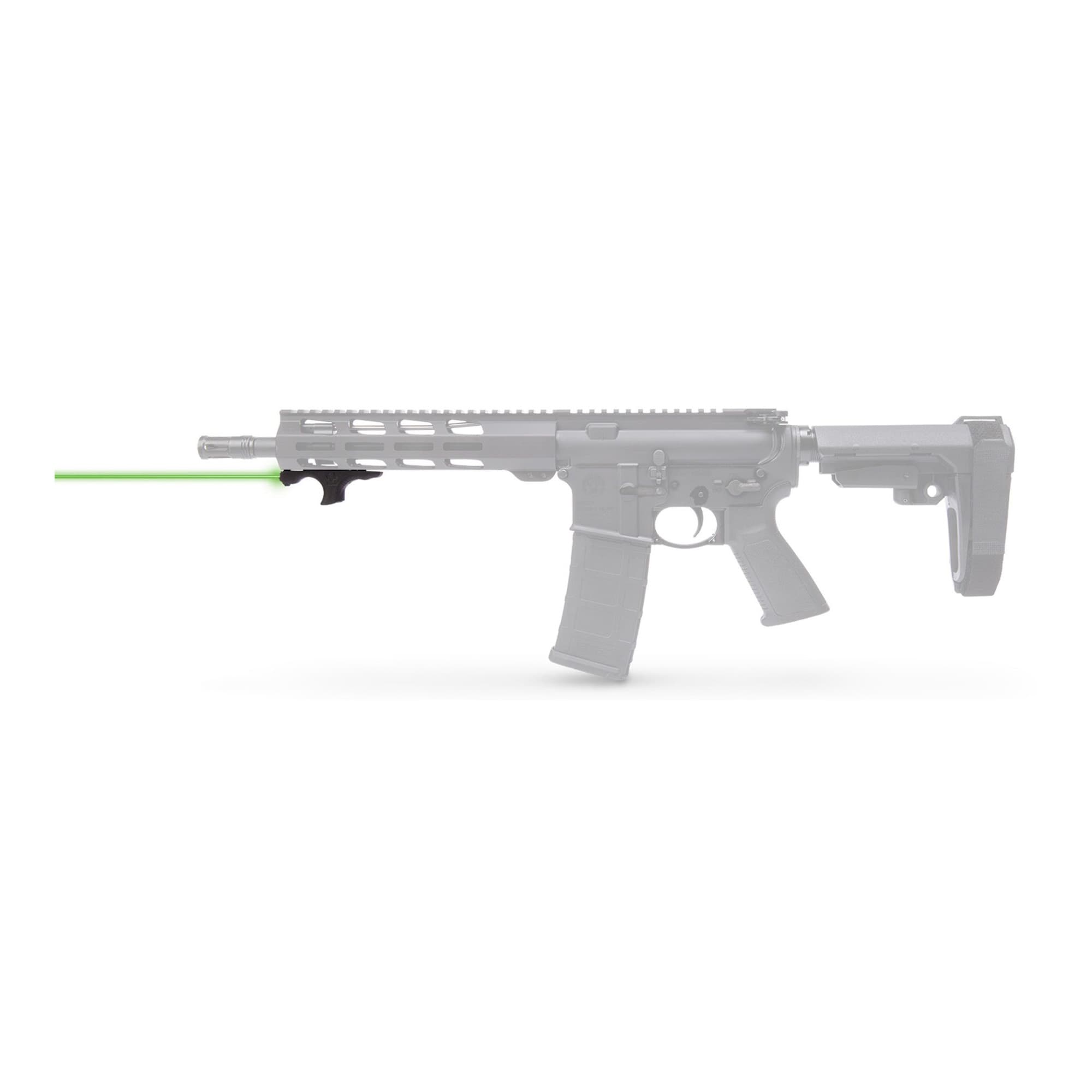 Viridian 912-0057 HS1 AR Hand Stop Green Laser with Picatinny Rail Adapter HS Series Black