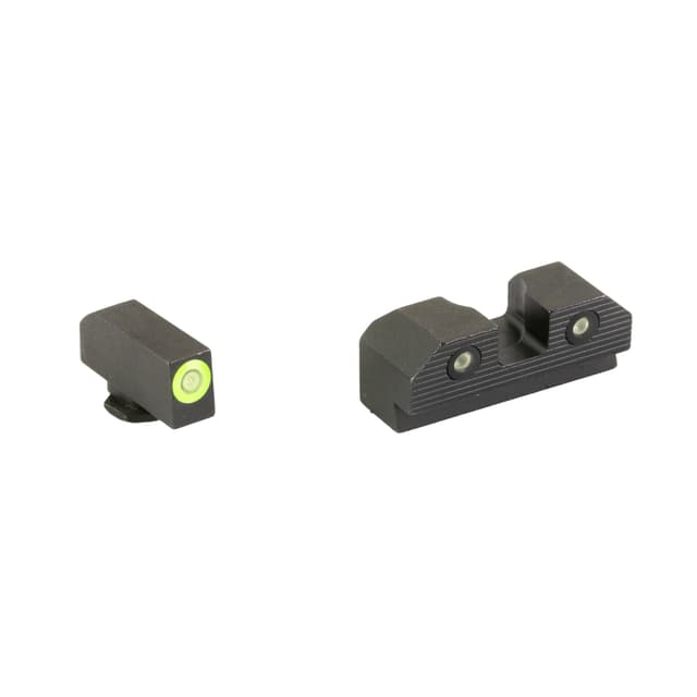 Xs Sights GLR201P6G R3D 2.0 Night Sights Glock Green Tritium Front Green Rear