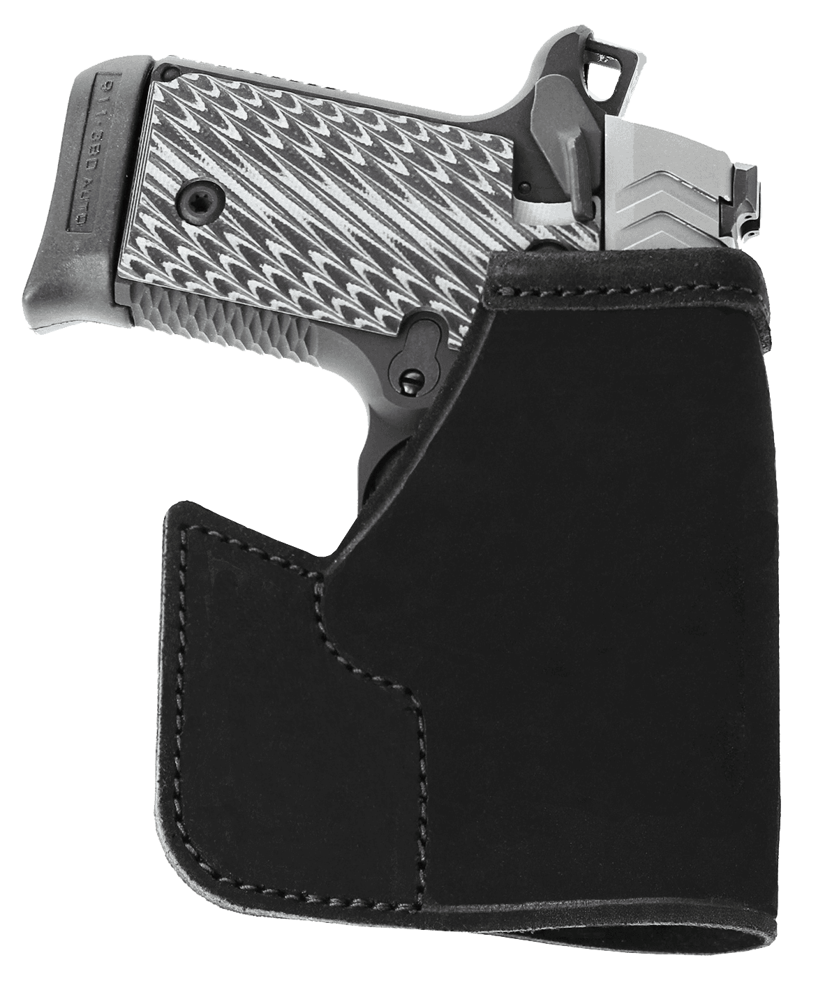 Galco PRO626B Pocket Protector Black Leather Fits S&W Bodyguard/Charter Arms Undercover Ambidextrous
