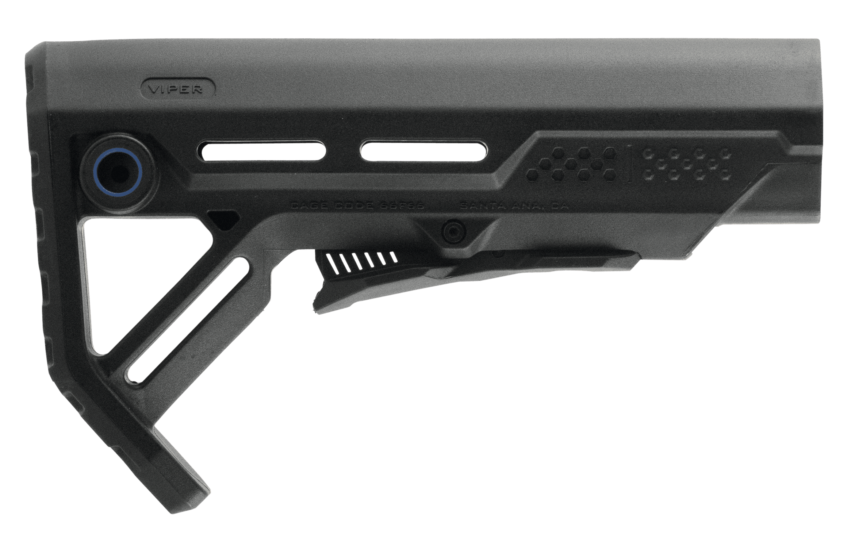 Strike Industries MOD1 Mil-Spec Synthetic Buttstock AR-15 M16 Blue Accent
