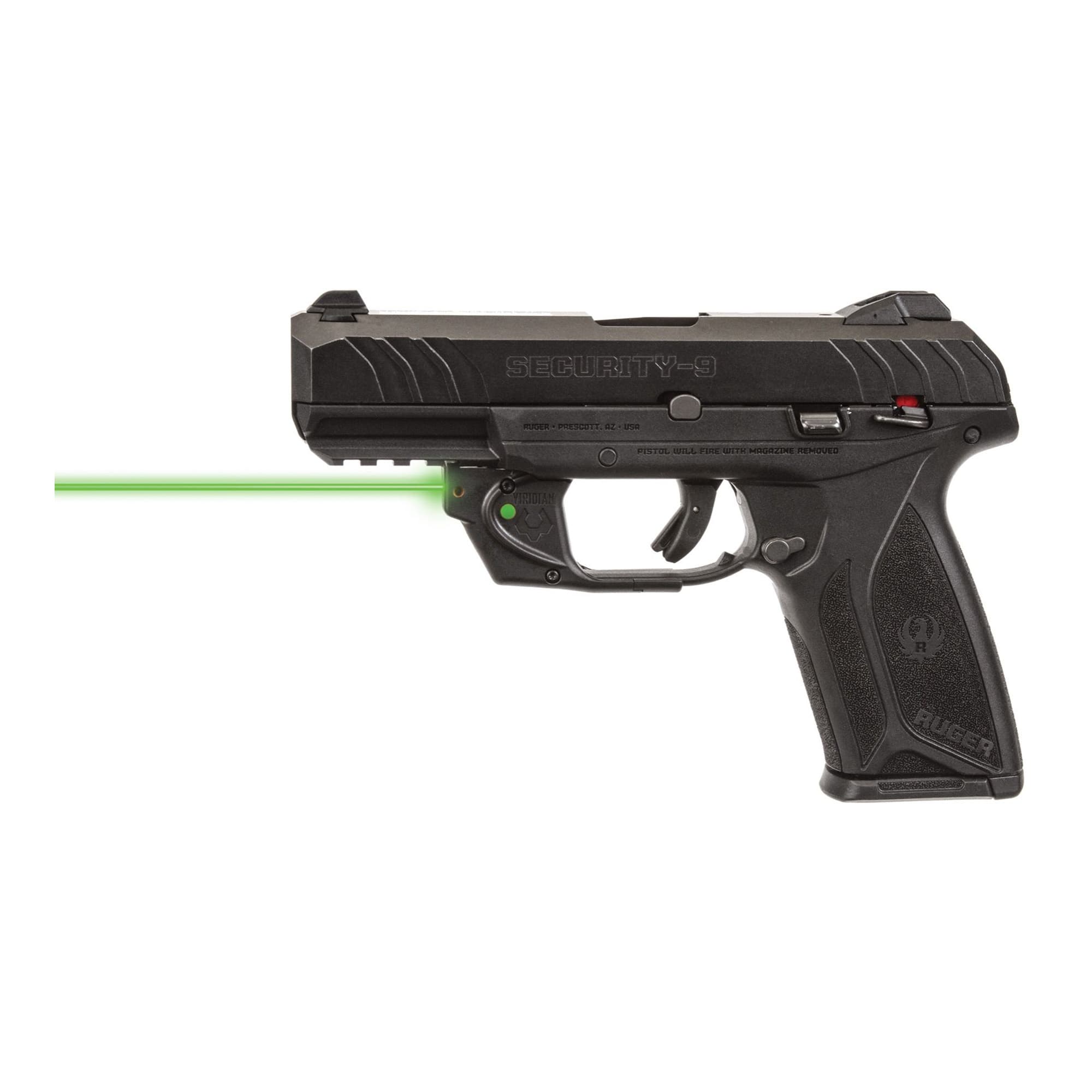 Viridian Green Laser Sight Ruger Security 9/380 Full-Size Compact E-Series Trigger Guard Mount