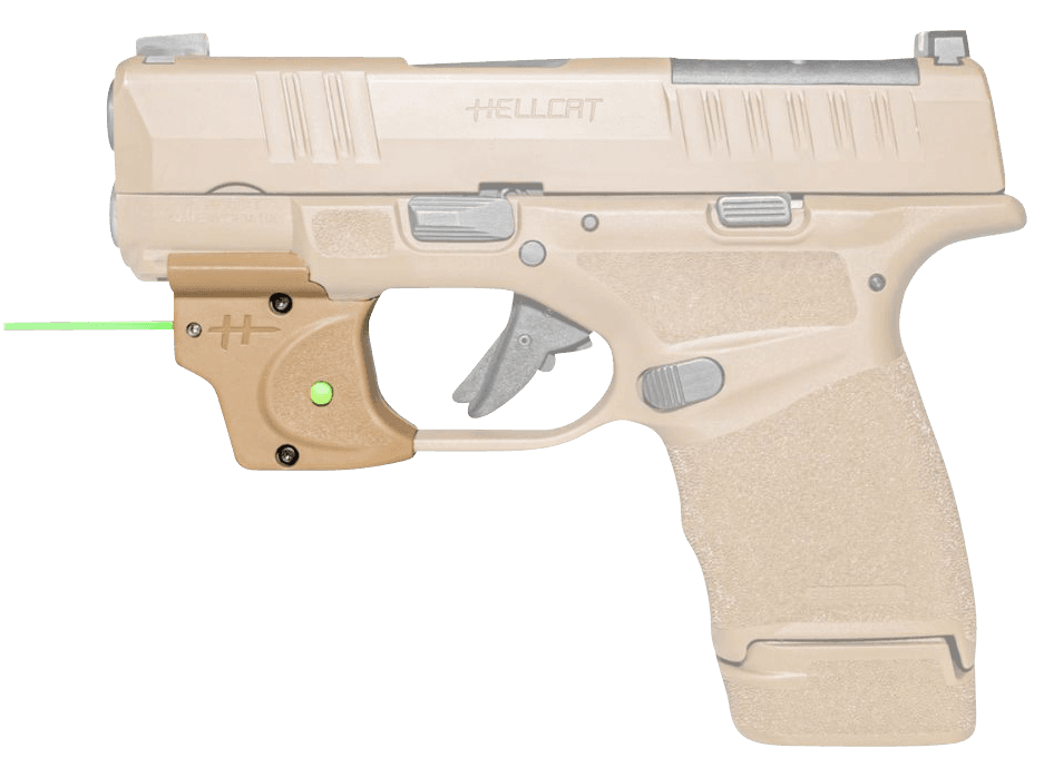 Viridian Green Laser Sight for Springfield Hellcat E Series Flat Dark Earth