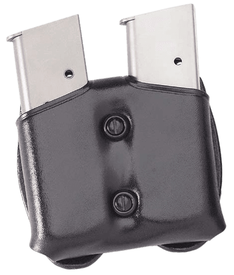 Galco CDM26B CDM Mag Carrier Double Black Leather Belt Loop Belts 1.50-1.75" Wide Compatible w/ Sig P220 Carry Ambidextrous Hand