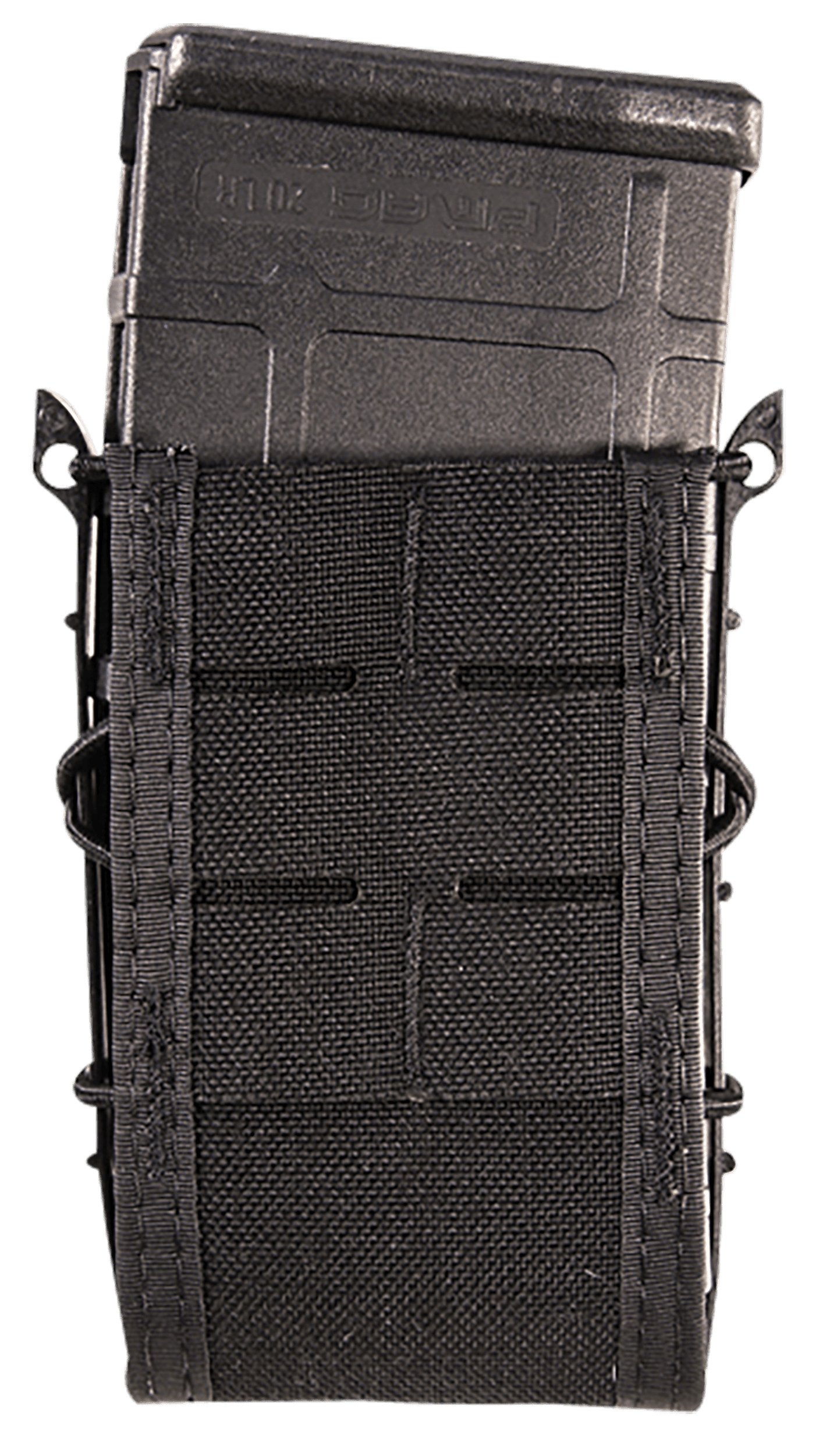 High Speed Gear 41TA00BK TACO Duty Single Rifle Mag Pouch, Black Nylon with MOLLE Exterior, Fits MOLLE & 2" Belt
