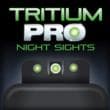 TruGlo TG231W3W Tritium Pro  Black | Green Tritium White Outline Front Sight Green Tritium Rear Sight