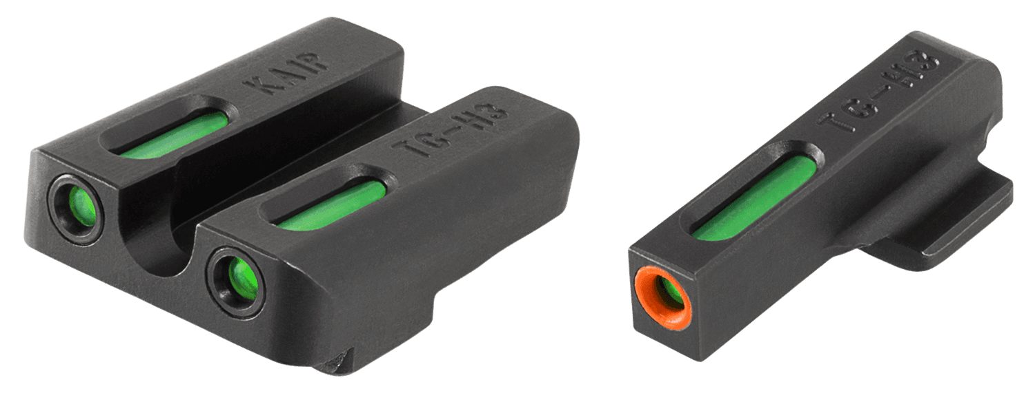 TruGlo Tg13ka1pc Tfx Pro Front Rear Sights Green Tritium Fiber Optic Orange
