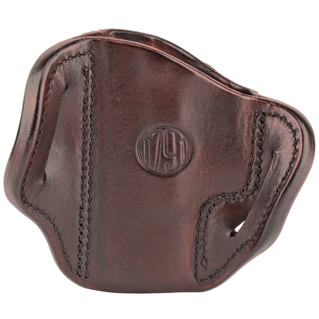 1791 Gunleather BH21SBRR BH2.1  OWB Size 2.1 Signature Brown Leather Belt Slide Compatible w/Glock 17/S&W M&P Shield/Springfield XD Right Hand